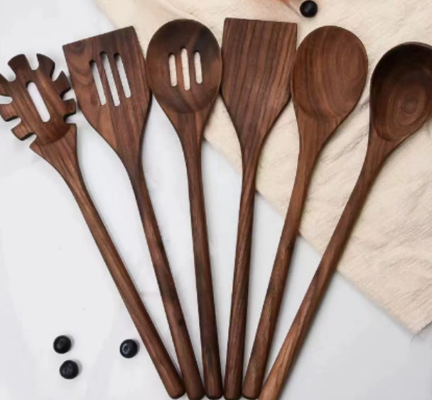 Walnut Wood Kitchen Utensils